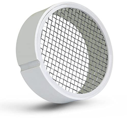 PVC Termination Cap Mesh Screen Vent Cover, Furnace & Roof Stainless Steel Wire Round Exhaust Pipe Cover End 3 Inner & 3.5 Outer Diameter