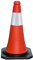Wolfpack 15050422-Cono di segnalazione, base in gomma, 50 cm, colore: nero riflettente)