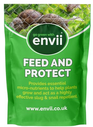 envii Feed & Protect – Strong Slug & Snail Repellent, Effective Protector for Use on Plants, Garden & Vegetables – 500g