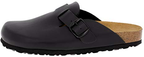 Lico Herren Bioline Clog Pantoletten, Schwarz, 49 EU