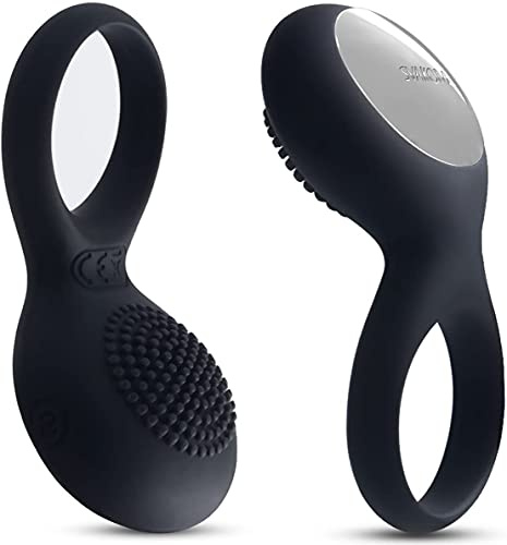 SVAKOM Vibrating Cock Ring Pennis Ring for Men Couples Pleasure, Penis Rings Male Erection Enhancing Sex Toy & Female Clit Vibrators Adult Toy, Black
