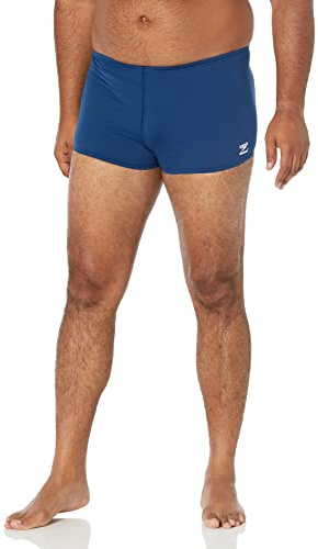 Speedo Men's Swimsuit Square Leg Endurance+ Solid Navy