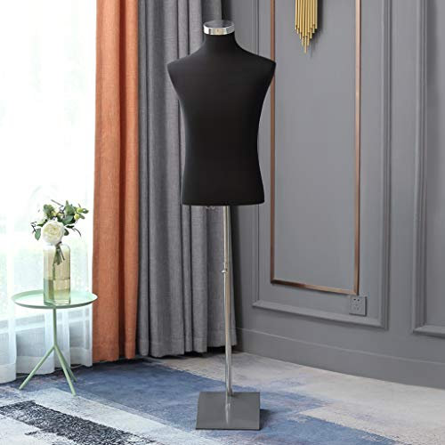 Loywe Schneiderpuppe Herrenbüste Büste Torso Gr.46/48 | LW6001S(Herrnbüste Schwarz)