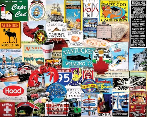 White Mountain Puzzles I Love New England - 1000 Piece Jigsaw Puzzle