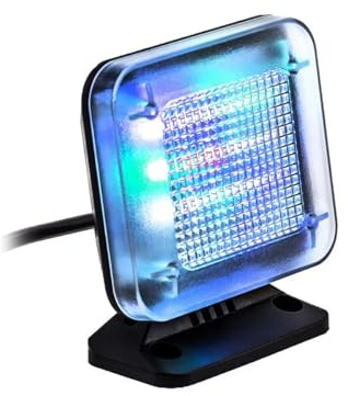 H13CS LED TV-simulator – inbrottsskydd och hemsäkerhet med 20 ultraljusa lysdioder, ljussimulering för avskräckning, 9 V/300 mW TV-atrapp
