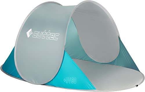 Tienda de campaña autoplegable, con bolsillos de arena, fácil de transportar, con protección UV, protección contra el viento impermeable para niños y adultos, protección solar