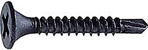 Reidl Tornillos de montaje rápido, rosca fina con punta de perforación, 3,5 x 25 mm, fosfatados, 16 unidades