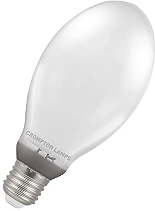 Crompton Lamps HID - Encendedor interno elíptico de 70 W ES-E27 Son-E 2000 K, naranja-ámbar, difuso, 5900 lm, rosca ES, E27, foco de halogenuros metálicos