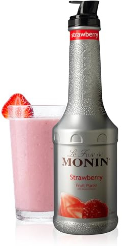 MONIN Le Fruit Fraise- Préparation à base de fruits - Pour Cocktail, Culinaire et Smoothie - 1L