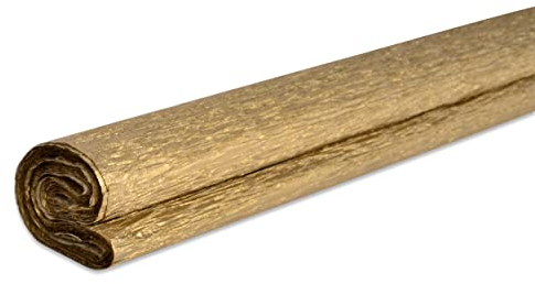 VBS Krepppapier 200cm 32g/qm aus Papier Dekorationen floristische Arbeiten Gold