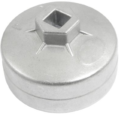 sourcing map 15 Flöten 73mm Ölfilterschlüssel Metall Ölfilterkappen Satz Ölfilter Werkzeug Silber