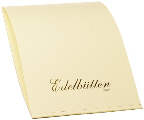 Rössler edler Block A4 | Schreibblock A4 | 40 Blatt DIN A4 Papier | Edel-Büttenpapier | Briefpapier | Notizblock | Schreibwaren | 210 x 297 x 6mm| 1 Stück | Farbe: Ivory