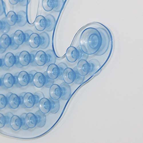 Duschgelhalter Hand und Fuß Saugnapf Shampoohalter Duschablage Dusche Küche, Herstellernummer:SCH14965blau, Farbe:blau/rot Fuß, Set:2er Set