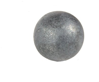 UHRIG Boule pleine en fer – Boule en acier massif Ø 80 mm, boule en fer pour clôture, portail de jardin, etc.