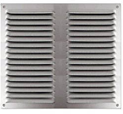 Grille Alu Anodisé persienne à moustiquaire 200x200 Sachet