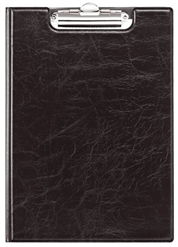 Durable Blockmappe A4, aufklappbar mit Federklemme und Innentaschen, schwarz, 235501