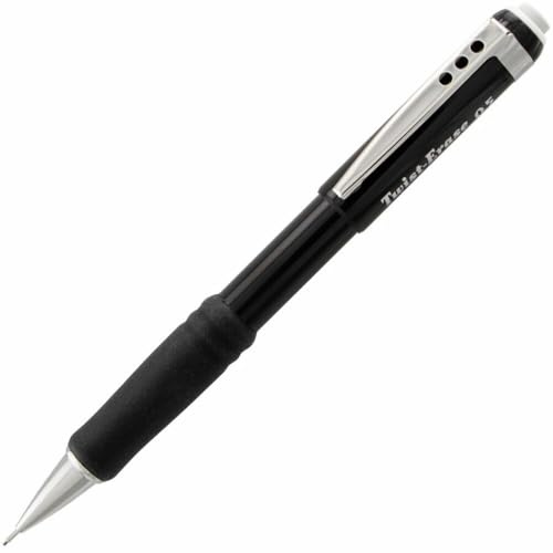 Pentel QE515A - Matita meccanica Twist-Erase III, 0,5 mm, colore: Nero