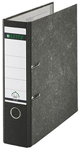 10er Pack Leitz 1080 Qualitäts-Ordner breit, mit patentierter 180º-Präzisionsmechanik schwarz