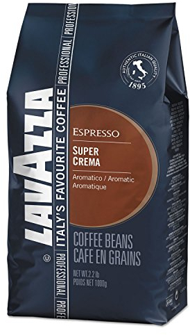 Lavazza Caffè Espresso Super Crema, Caffè in Grani, 1000g