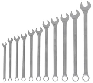 GEDORE Ring-Maulschlüssel-Satz, 11-tlg, lang, SW 8-22 mm, abgewinkelt, 12-kant, UD-Profil, Schraubenschlüssel Set, 7 XL-0111