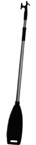 Telescopic boat hook with paddle boat hook