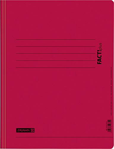 Brunnen 102010520 Spiralhefter A4, FACT!plus, aus Karton) rot