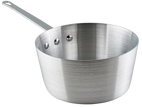 Winco Heavy-Duty Aluminum Tapered Sauce Pan, 3mm, 3.75 Quart