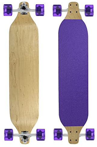 Maple Drop Down Longboard Purple with 76mm 80A Wheels Speed Board