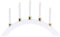 Star Trading 260-58 LED-Fensterleuchter Halla 5 warmwhite LED, Material: Holz, Farbe: weiß, ca. 33x55 cm,Vierfarb-Karton