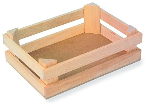 small foot Kleine Holzkisten Natur im 3er Set, für Kaufmannsläden oder als Dekoration einsetzbar, ab 3 Jahren, 1808
