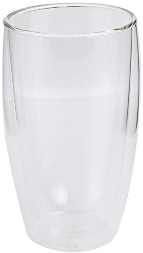 Bodum Pavina Glas, doppelwandig, Isolierglas, klar, je 425 ml, 2 Stück