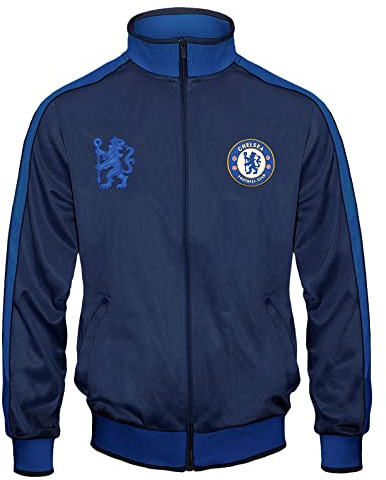 Chelsea Official Football Gift Mens Retro Track Top Jacket Small