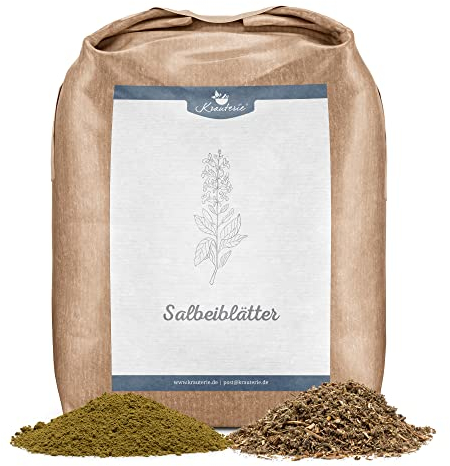 Krauterie geschnittene Salbeiblätter für Pferde in Spitzenqualität (1000 g) - Artgerechtes Einzelfuttermittel für Pferde, frei von Zusatzstoffen