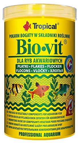 Bio-VIT 1000ml / 200g - Nourriture Riche en Composants vegetaux pour Poissons d'aquarium