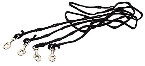 Kavalkade Lauferzügel aus Perlon mit individueller Längeneinstellung, Schwarz, 264061350200