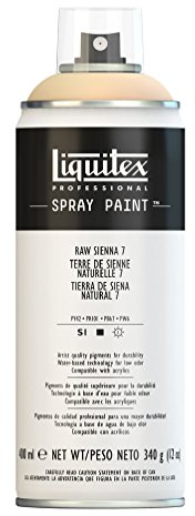 Liquitex 4457330 Professional Acryl Spraydose 400ml – Siena Natur Nr. 7 – Lichtecht, frostbeständig, mattes Finish, für Innen- & Außenbereich