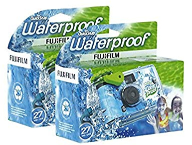 Fujifilm QuickSnap 800 Waterproof 35mm One-Time-Use Disposable Camera, 27 Exposures 2-Pack
