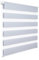 WOLTU Doppelrollo Klemmfix ohne Bohren Grau B100 x H150 cm, Duo Rollo lichtdurchlässig Fensterrollo für innen verdunkelnd, Zebrarollo mit Kettenzug - Seitenzugrollo für Fenster und Tür