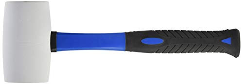 BGS 1967 | Martello di gomma | manico fibra di vetro | testa bianca | Ø 64 mm | 750 g