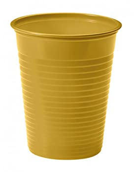 BICCHIERE PLASTICA COLOR ORO PZ 100