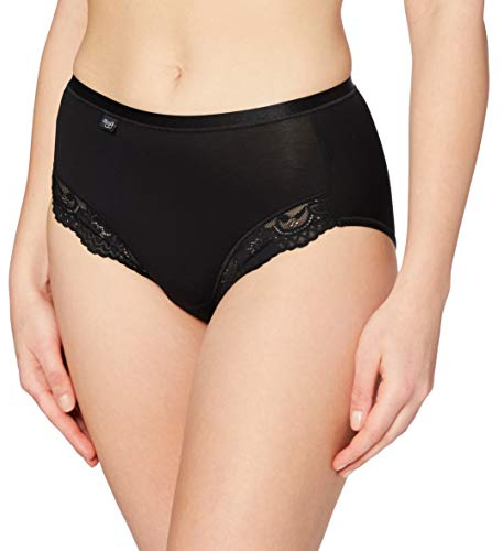 Sloggi Femme Romance Maxi Culotte, Noir (Black 0004), 52 EU