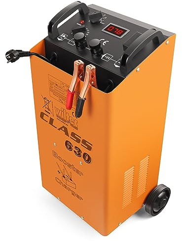 WilTec, caricabatterie moto auto, rapido - Class Boost 630 - Batterie 12V e 24V