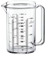 Guzzini - Kitchen Active Design, Maßkrug - Transparent, 13 x 17 x h19 cm | 1000 cc - 01320100