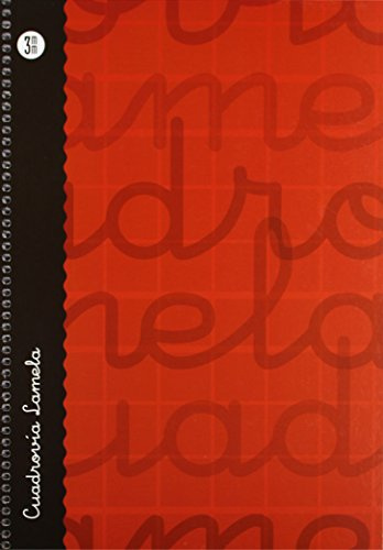 Lamela 99-N - Cuaderno con espiral, folio, tapa dura, color rojo, talla 80 páginas/ 3 mm