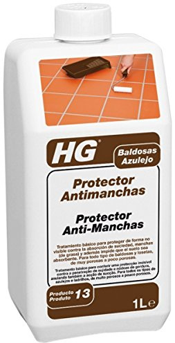 HG Protector Antimanchas 13 para Baldosas y Azulejos contra la Penetración de Grasa y Suciedad, Sin Silicona – 1 L