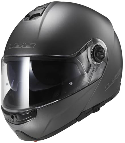 LS2, casco modulare per moto, Strobe, titanio, S