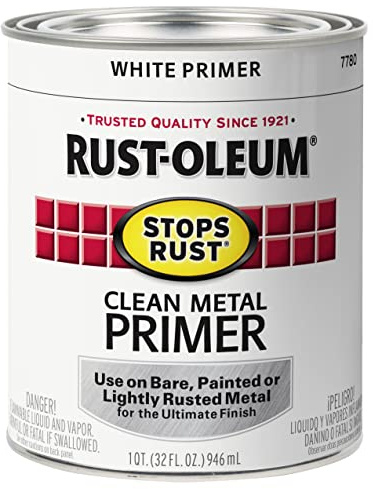 Rust-Oleum 7780502 Stops Rust Clean Metal Brush On Primer, Quart
