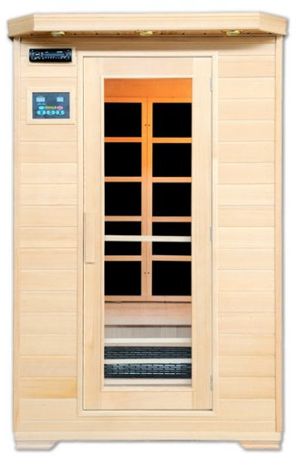 Artsauna - Cabina a infrarossi Oslo, radiatore piatto, legno di tsuga