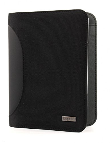 Bugatti Ufficio Schreibmappe A5, Konferenzmappe Herren, Schwarz