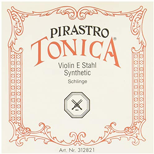 Pirastro Tonica Series Violin E String 4/4 Size Silvery Steel Medium Loop End